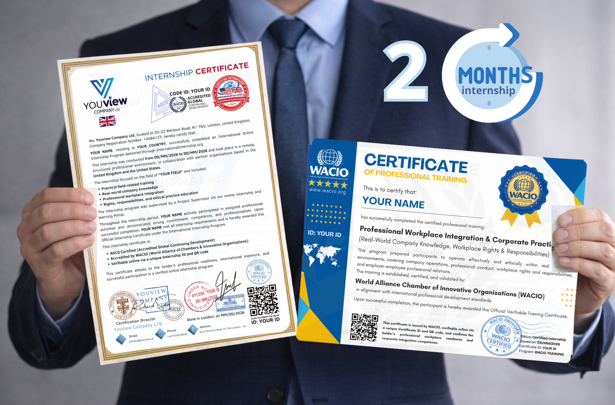 6 Months: International Online Internship with UK or USA Company