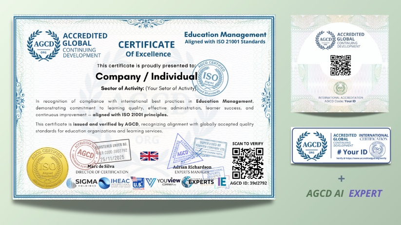 Education Management Certification of Excellence (Aligned with ISO 21001)