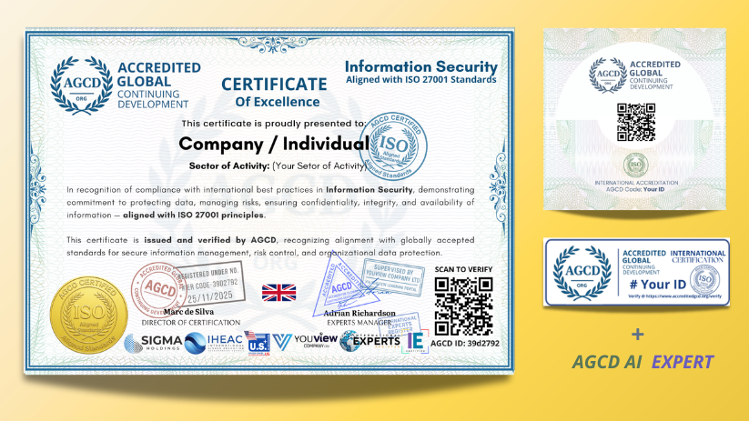 Information Security Certification of Excellence (Aligned with ISO 27001)