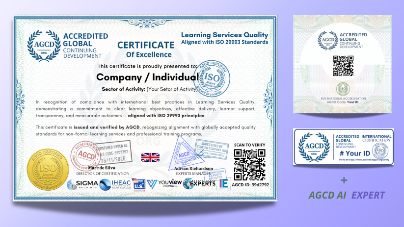 Learning Services Quality Certification of Excellence (Aligned with ISO 29993)