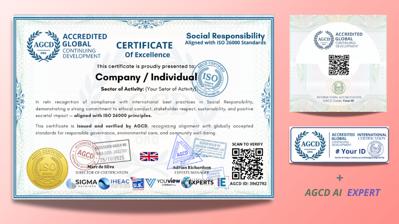 Social Responsibility Certification of Excellence (Aligned with ISO 26000)